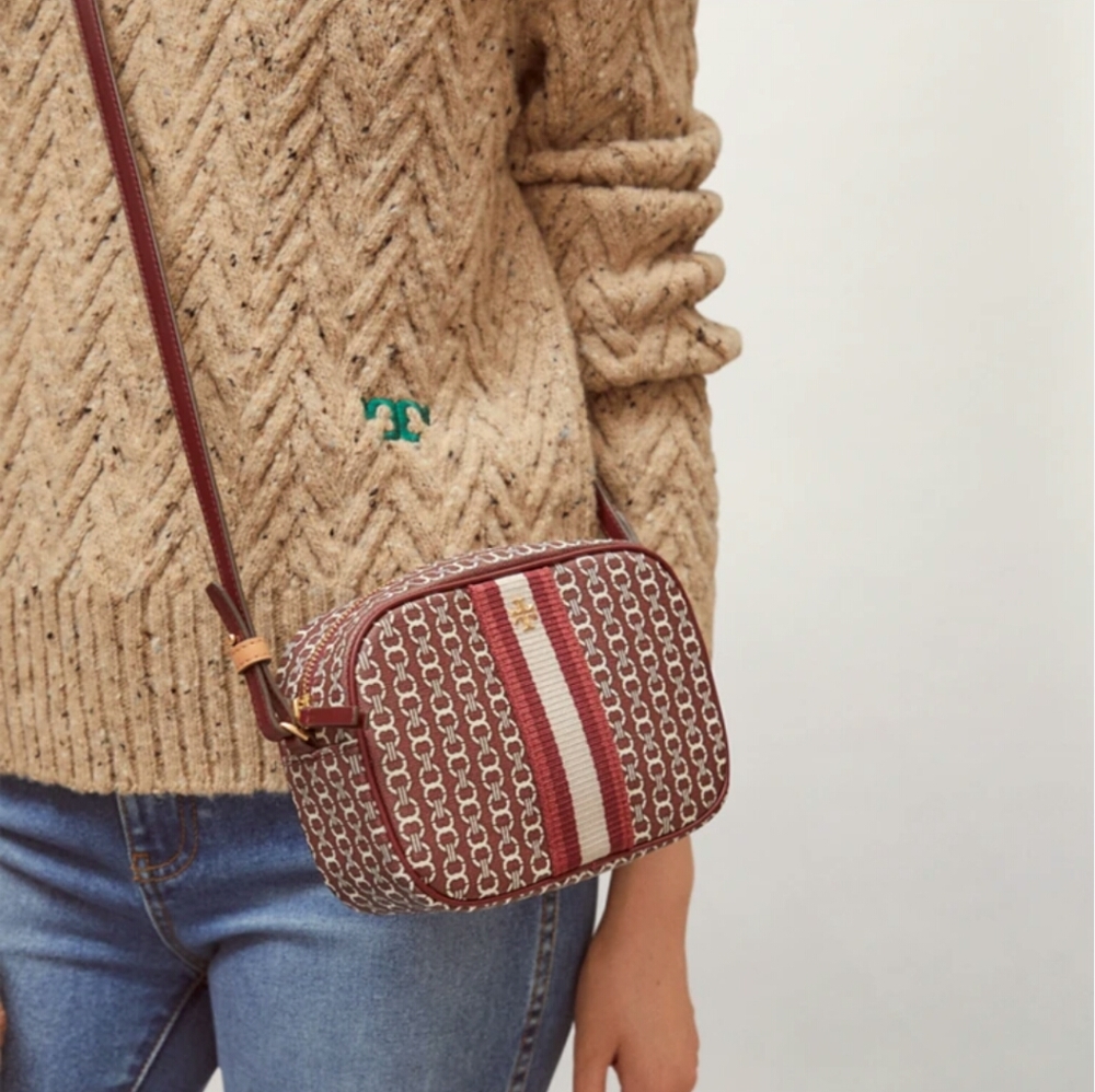 Tory burch gemini link canvas mini